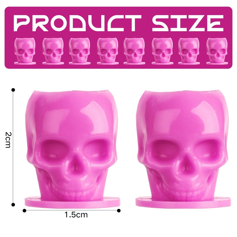 Bohue 100pcs Skull Shaped Tattoo Ink CupsLarge Tattoo Ink Cups