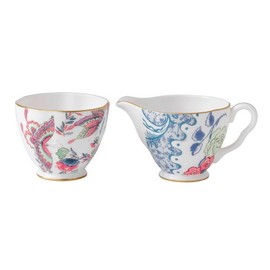 Wedgwood Fine Bone China Butterfly Cream And Sugar Jug Set 332018002694SGCR