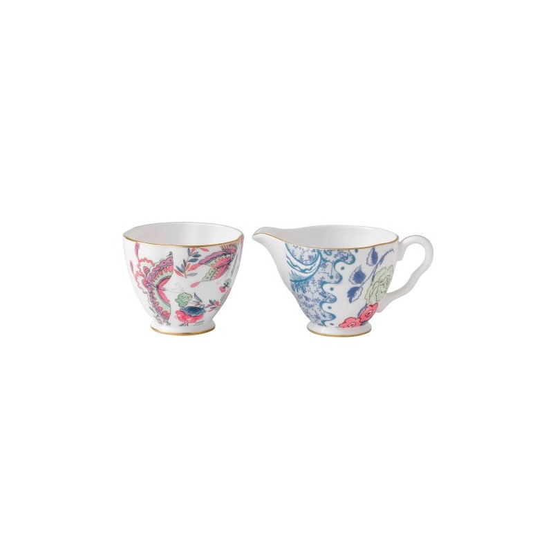 Wedgwood Fine Bone China Butterfly Cream And Sugar Jug Set