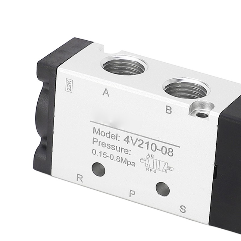 4V210‑08 Electric Solenoid Valve 2 Position 5 Way Cylinder Control