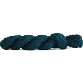 HiKoo Simplicity DK Soft Yarn Hank for Knitting, Crocheting, and Crafts, Superwash Merino Wool, Acrylic, and Nylon, 117 Yards, #028 - Dark Teal
