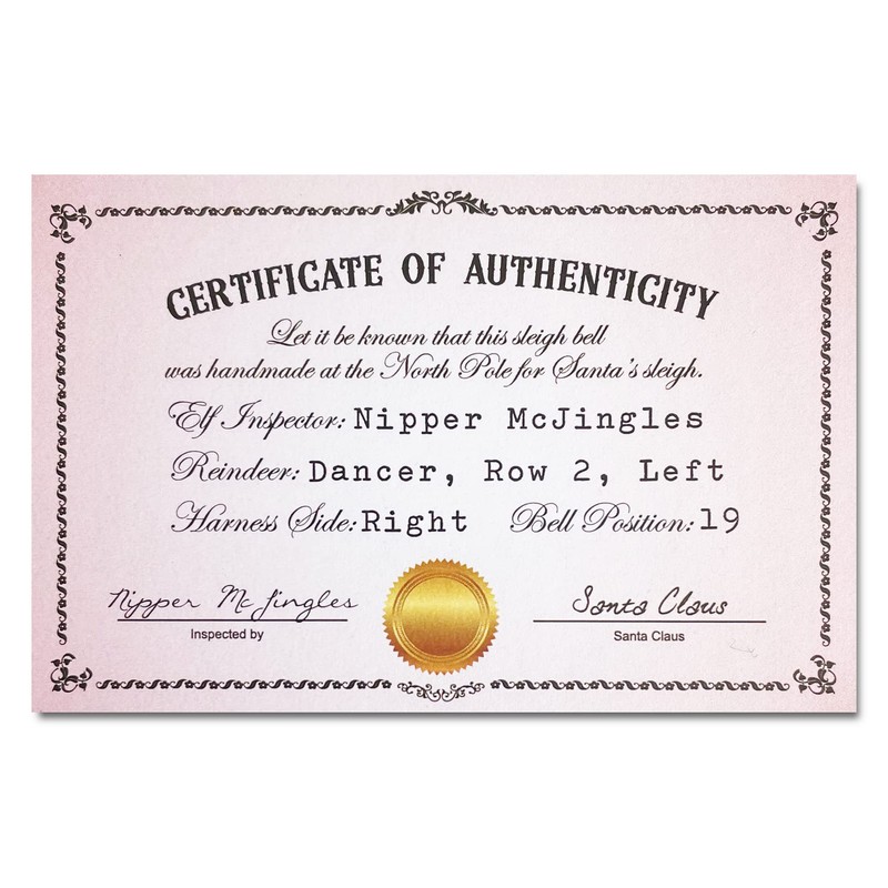 LilyDeal Polar Express Sleigh Bell Gift Set with Round Trip