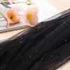 PATIKIL 10Ft Pearl Table Runner, Sheer Tulle Fabric Lace Tablecloth