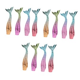 FOMIYES 3sets Mermaid Lip Gloss Holder DIY Tube Waterproof Lipstick Container Travel Size Lightweight Reusable 4pcs*3