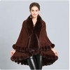 Cashmere Pashmina Group Coat Fur Cape Faux Fur Ruana blanket
