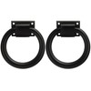 foxwake Matte Black Ring Garage Door Pull 3.9In Metal Sliding