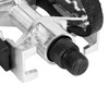 X AUTOHAUX Pair Bicycle Pedals with Toe Clip Foot Strap