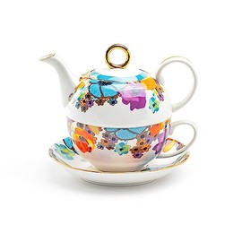 Grace Teaware Meadow Joy Fine Porcelain Tea For One Set