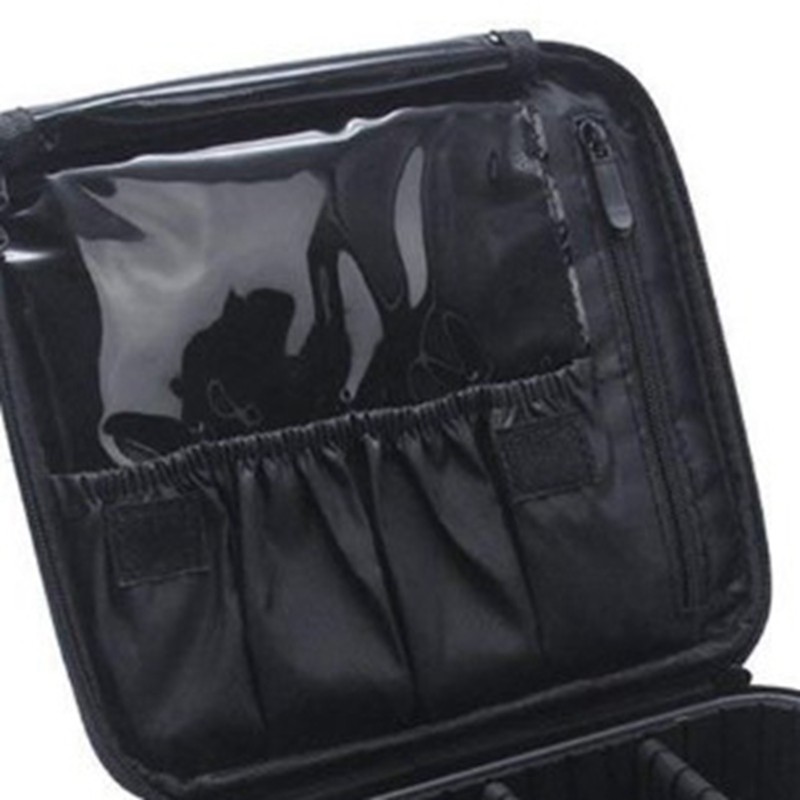 Makeup Handbags Removable Compartments Large Capacity Zipper Closure Cosmetic Storage
