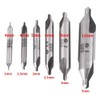 6pcs Sharp and Durable HSS 60 Degree Center Drill Bits