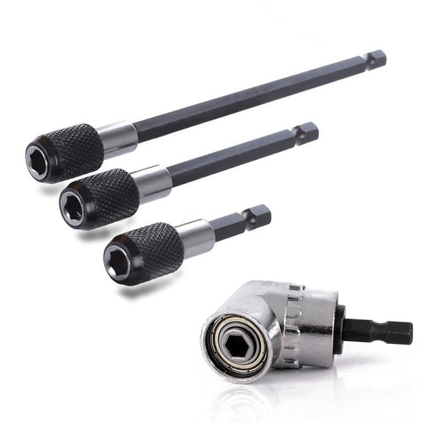 QISF 1/4" Hex Shank 105 Degree Right Angle Driver Angle