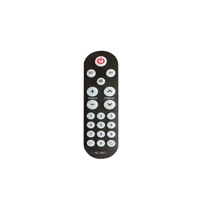 Riry Universal Big Button TV Remote Control – Easy to