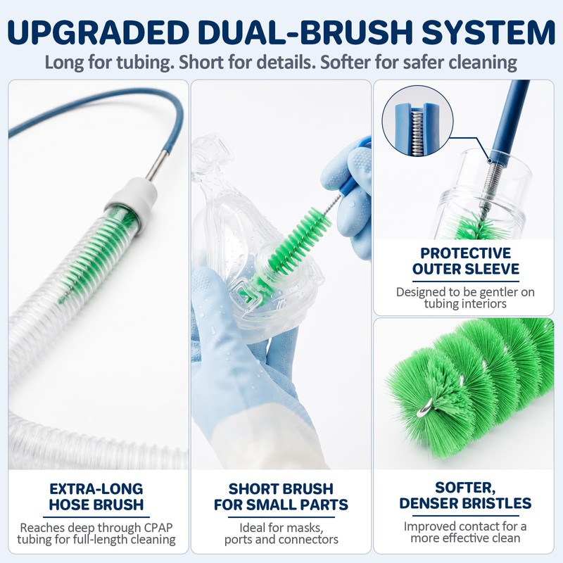 5-Piece CPAP Cleaning Kit for CPAP Hose & Mask, CPAP