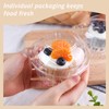 HAKACC 50PCS Cupcake Holders, Clear Cupcake Boxes with Dome Lids