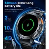 Military Smart Watches for Men(Answer/Make Calls) with LED Flashlight,530mAh Large