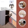 Newwiee 100 Pack Spring Door Stopper Bulk with Rubber Bumper