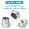 ERGAOBOY 10 Pcs 304 Stainless Steel Reducer Hex Bushing, 3/8"