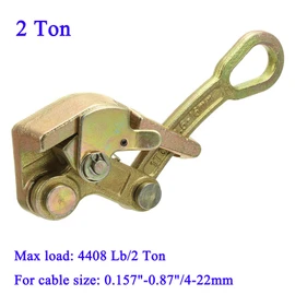 Wogoboo Cable Grip Wire Gripper Steel Cable Puller Tool for Wire Rope,Pulling 4408 Lbs(2 Ton)