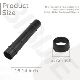 4241-760-8200 Leaf Blower Nozzle Tube with Lock Coupling Compatible with Stihl BG56 BG66 BG86 SH56 SH86-4241 760 8200 Attaches to Motor Housing