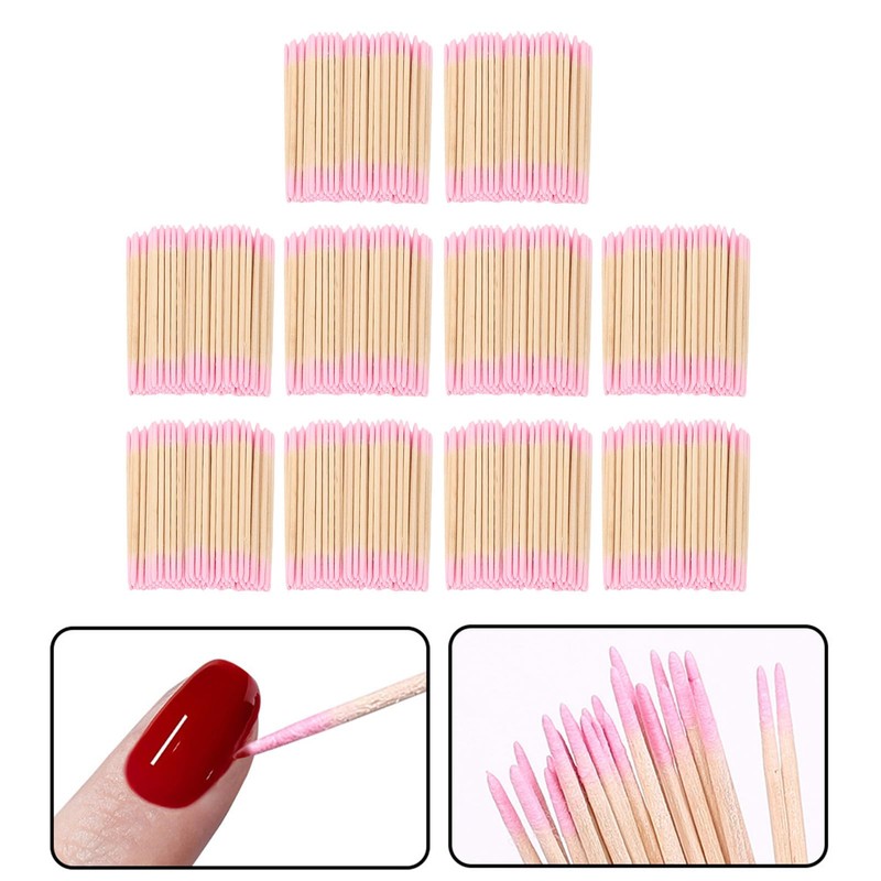 Pomya 100Pcs Pointed Tip Cotton Swabs, Double Precision Tips Cotton