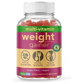 Holistic MD Gainer Gummies for Women & Kids | L-Lysine Gentian Root Vitamin B | Non-GMO Sugar Free Vegan | 60 Count