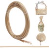 FREEBLOSS 10 Rolls Bamboo Strips for Weaving 0.12inch x 9.8ft