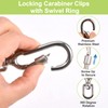 UFURMATE Swivel Clip, 2Pcs Stainless Steel Leash Swivel Snap Hooks