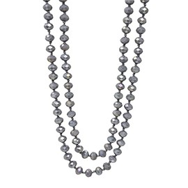 Treasure Bay Womens Long Sweater Chain Necklace Crystal Beaded Necklace