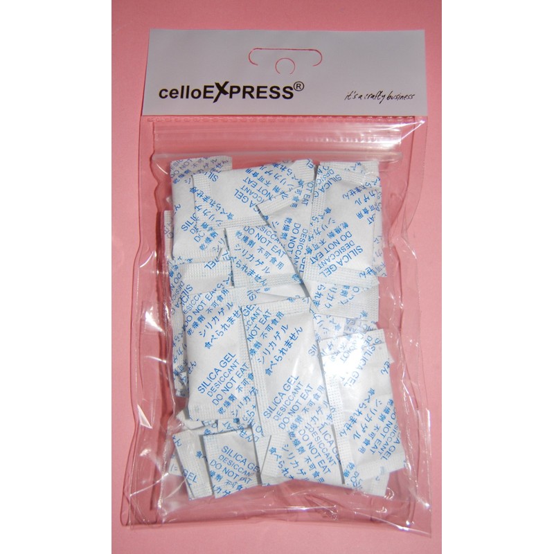 celloexpress Silica Gel Pouches - 0.5g Silica Gel in Tyvek