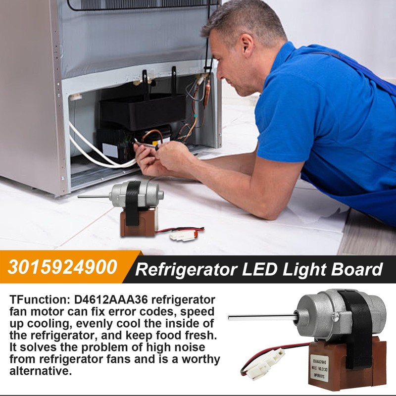 2024 New Upgraded 3015924900 Refrigerator Evaporator Fan Motor Part Compatible