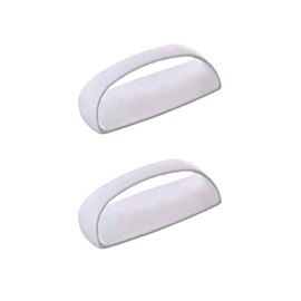 2Pcs White Self-Stick Instant Cabinet Handle Pulls Drawer Pull Helper with Adhesive Sliding Door Handle Stick On Handle for Glass Windows Wardrobes,Cabinet Hardware,Cabinet and Furniture Pulls