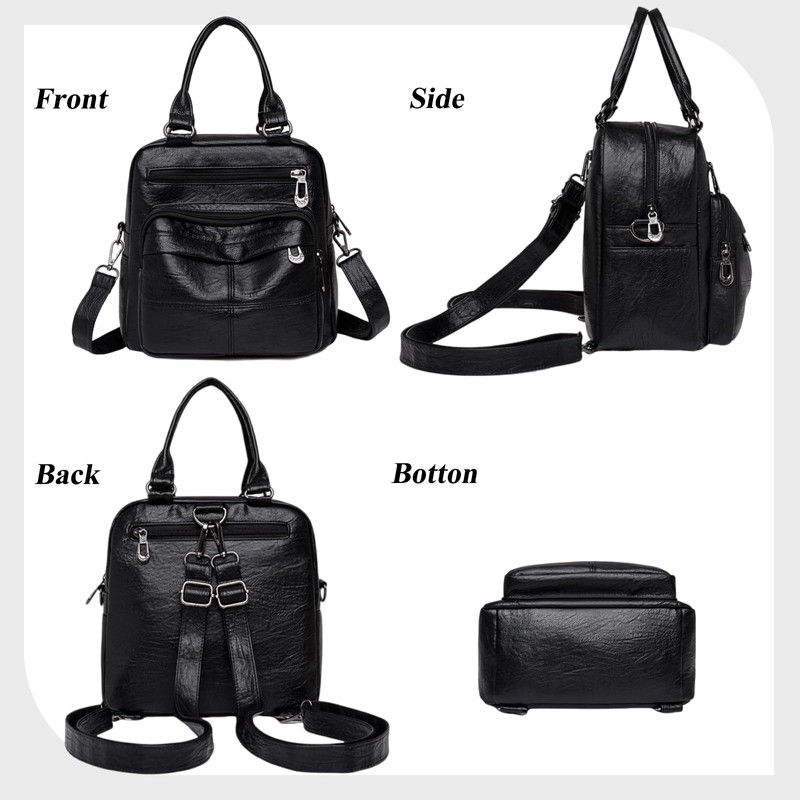 Boletochic Mini Backpack for Women Lightweight Waterproof Leather Backpack Purse