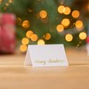 Christmas name place cards | folded table name cards for