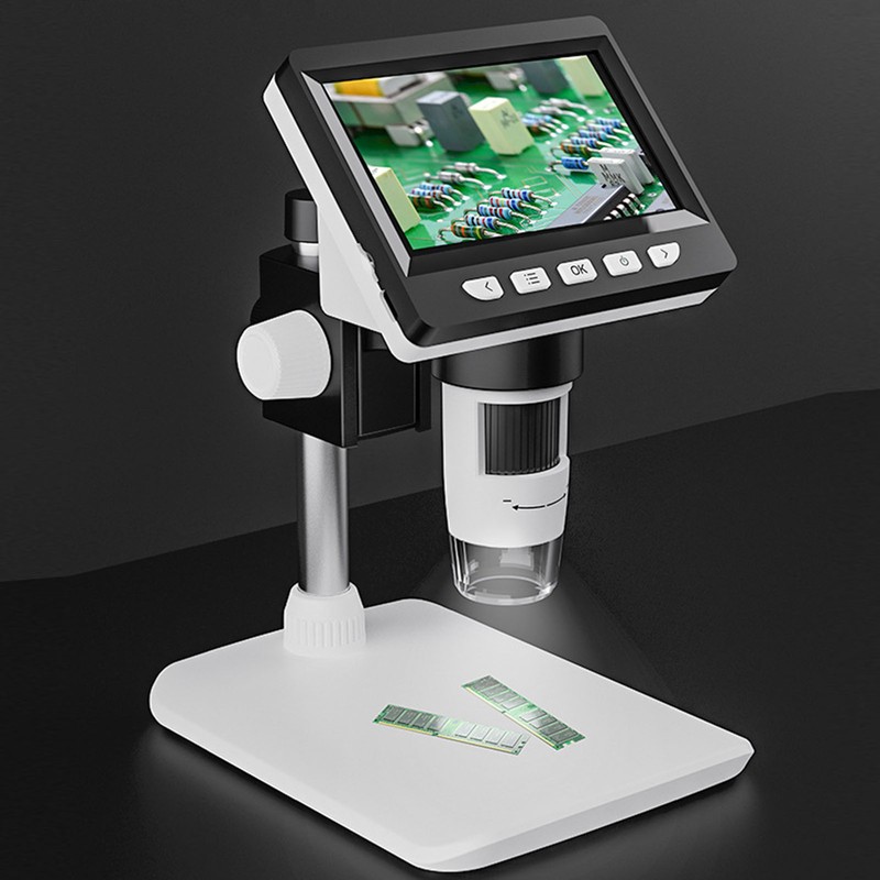 Digital Electron Microscope 4.3in 1000x 2MP USB Industrial Repair Inspection