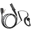 G Shape Earpiece PU Cable Walkie Talkie Earpiece with Mic