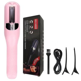 Automatic Electric Hair Clipper, 1 Piece Multi-functional Type C Rechargeable Hair Split End Clippers, Professional 2 In 1 Hair Edge Control Trimmer, Portable Wireless Hair Trimmer for Home Salon Haircut Smooth Comfort - Color: Pink
