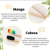 Cepillo Dientes Bambú Biodegradable Suave Ecológico 6pz Full