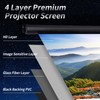 Projector Screen Motorized 84 Inch 16:9 HD Electric Projector Screen