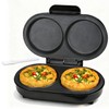 FineMade Omelette Maker Electric, Omelette Pan Nonstick, Dual Omelette Makers
