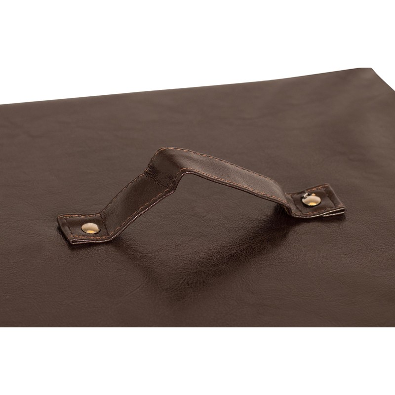 Internet's Best Faux Leather Laundry Hamper with Lid - Single