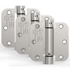 Treasem 3 Pack Self Closing Door Hinges, 3.5 Inch Spring