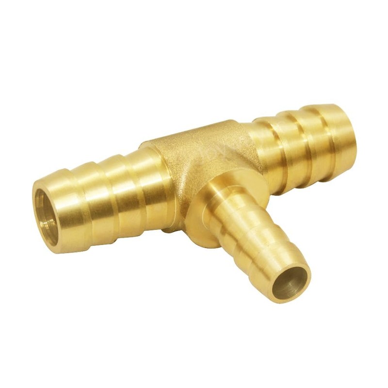 Joywayus 1/2"x1/4"x1/2" Hose Reduce Barb Tee 3 Way Union Fitting
