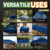 RAINDEWAY Small Tarps 4x6 Feet (2 Pack) 8 Mil, UV
