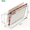 AIDIMOO Clear Acrylic 3 Compartment Mail & Letter Organizer for