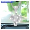 smilfuy Bling Elephant Diamond Car Mirror Interior Hanging Ornament, Lucky