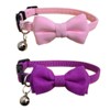 Pack of 2 Bow Tie Cat Collar Breakaway with Bell