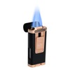Palio Pro Polaris Triple Torch Cigar Lighter, Butane refillable, Black