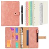 ANOMM A5 Ring Binder Notebook PU Leather Diary, Refillable Notebook