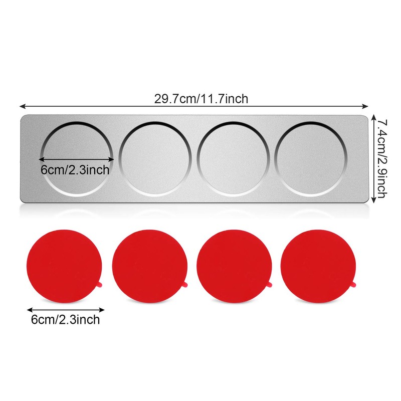 Chengu 3 Pieces Stainless Steel Wall Plate Base Wall Mounted