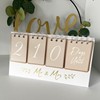 Mr & Mrs - Wedding Countdown Calendar Engagement Gift Planning